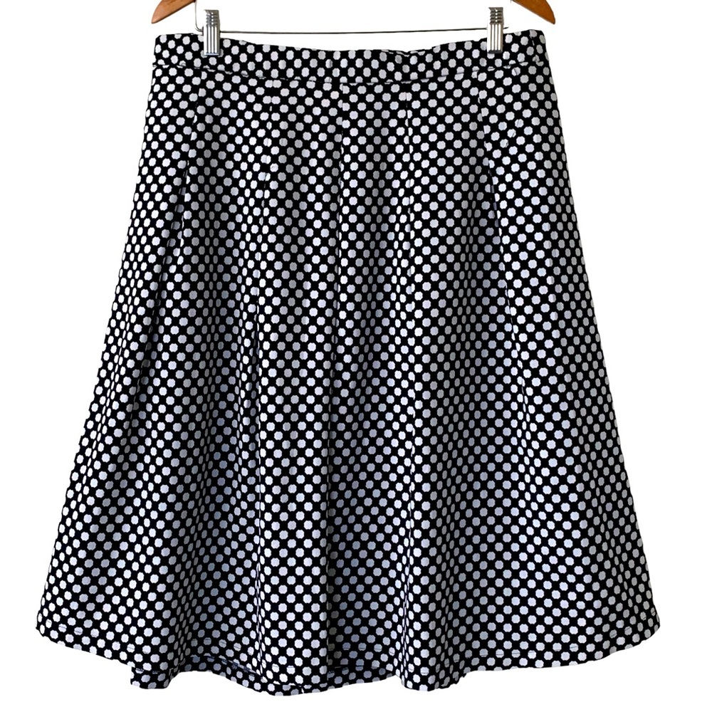A-Line Skirt NY Collection Women’s Size XL Lined Black White